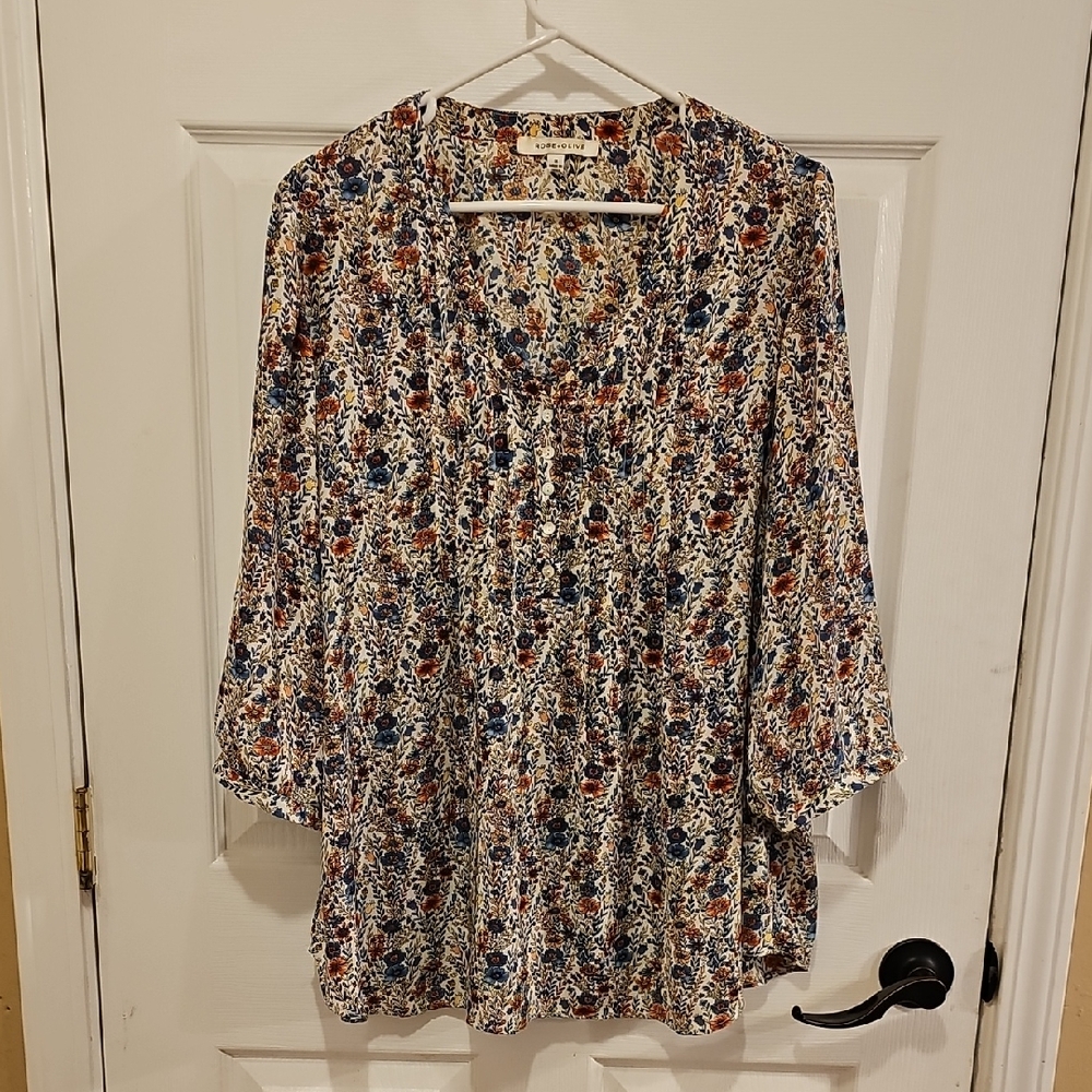 Floral Print Women's Top